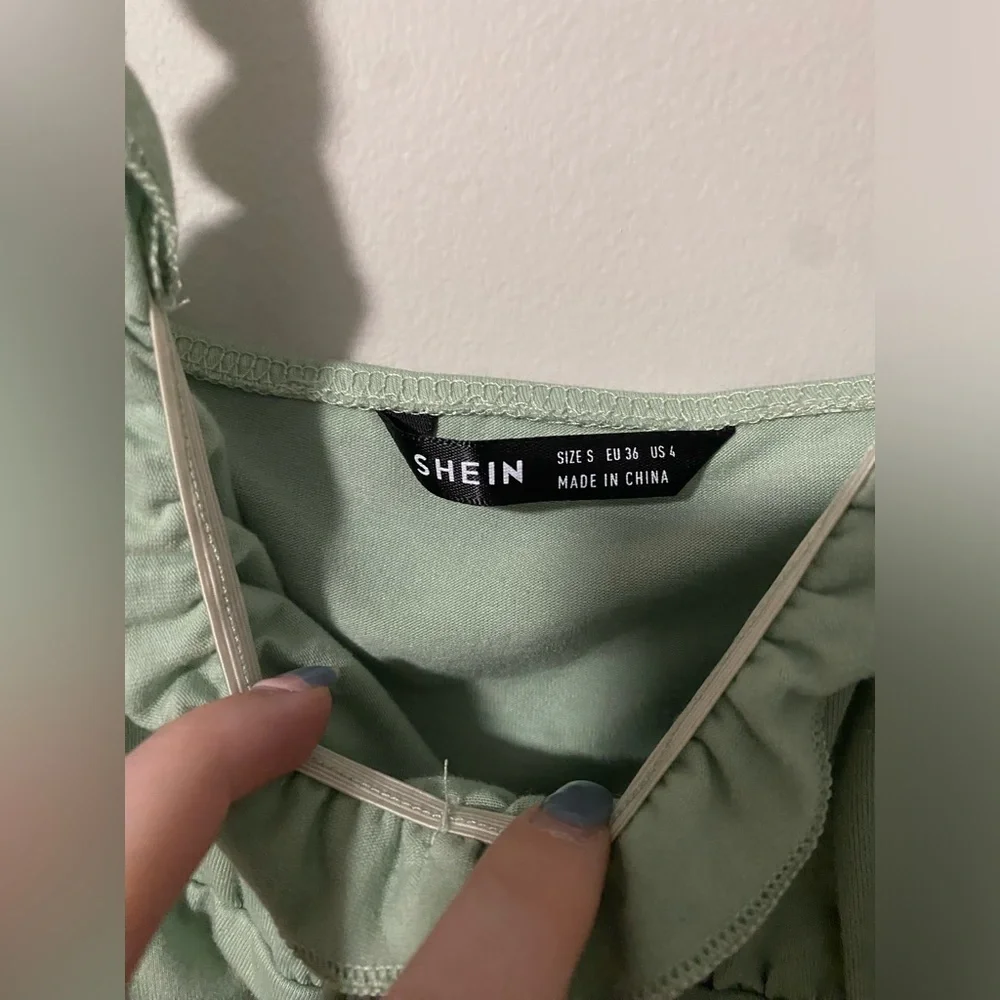 Shein Mint Green Cropped Tank Top - Picture 4 of 6